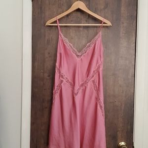 Pink VS slip dress sz L